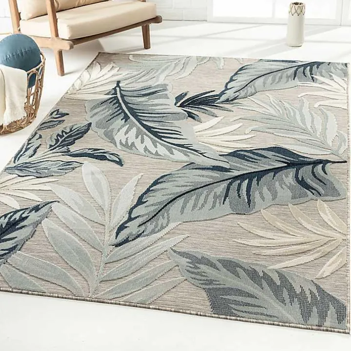 Ferns and Palms Indoor/Outdoor Area Rug, 5x7