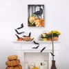 Festive Raven Pumpkins Harvest Wall Art