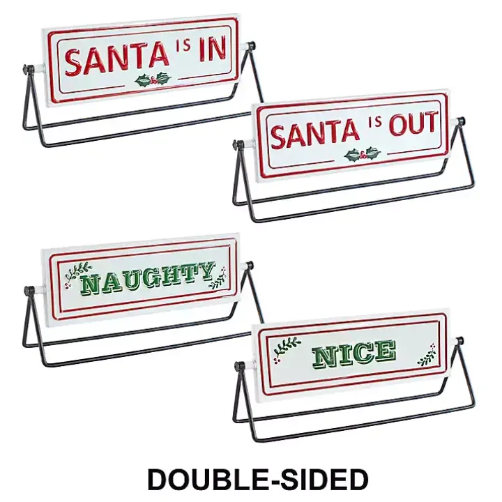 Festive Reversible 2-pc. Christmas Sign Set