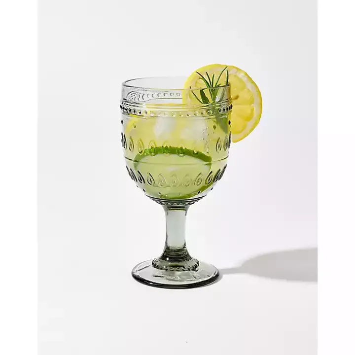 Fez Gray Wine Glasses, Set of 4