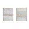 Flatland Glitter Canvas Art Prints, Set of 2