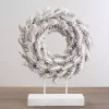 Flocked Tabletop Christmas Wreath