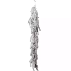 Flocked Weeping Noble Fir Garland