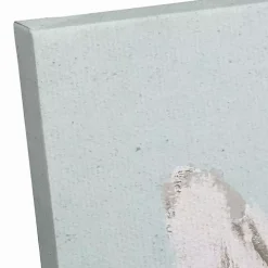 Floral Bunny Couple Canvas Art Print