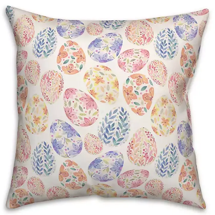 Floral Easter Eggs Pillow