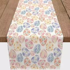 Floral Easter Eggs Table Runner, 72 in.