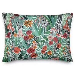 Floral Forest Outdoor Accent Pillow