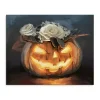 Floral Jack O Lantern Canvas Art Print, 24x30