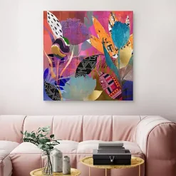 Flower Power Canvas Art Print, 35x35 in.