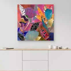 Flower Power Canvas Art Print, 35x35 in.