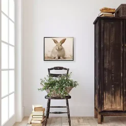 Fluffy Bunny Framed Art Print