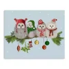 Fluffy Owls on Branch Canvas Art Print