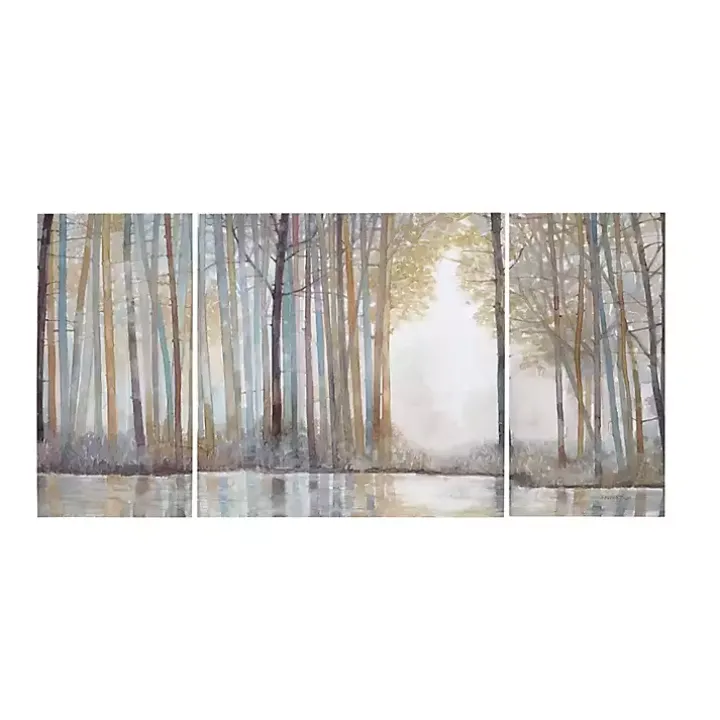 Forest Reflections Canvas Art Prints, Set of 3