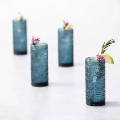 Fortessa Blue Jupiter Highball Glasses, Set of 6