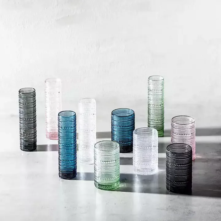 Fortessa Blue Jupiter Short Glasses, Set of 6