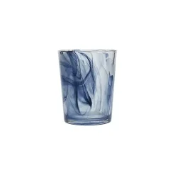 Fortessa Blue Swirl Short Glasses, Set of 6