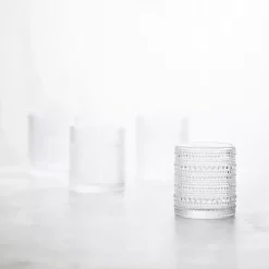 Fortessa Clear Bead Short Glasses, Set of 6