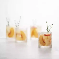 Fortessa Clear Bead Short Glasses, Set of 6