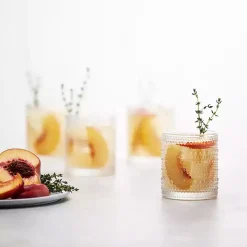 Fortessa Clear Bead Short Glasses, Set of 6