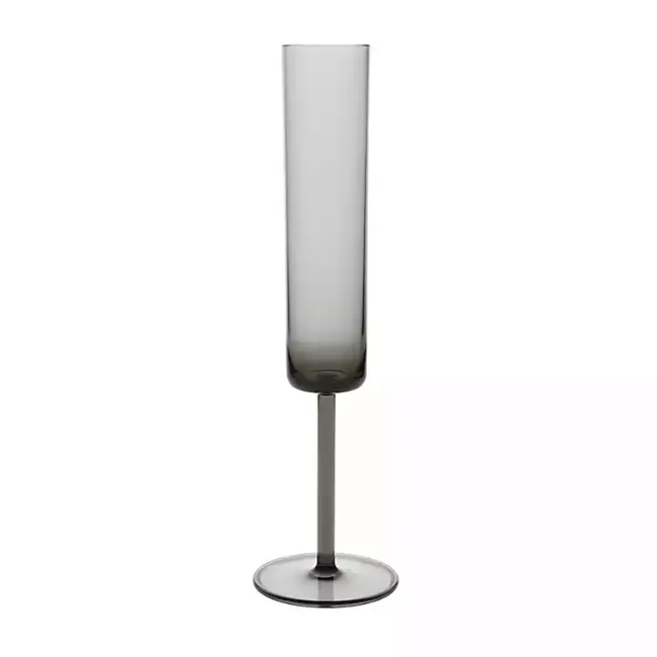 Fortessa Gray Urbo Champagne Flutes, Set of 6