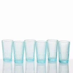 Fortessa Pool Blue Malcolm Tall Glasses, Set of 6