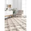 Francis Shaggy Diamond Trellis Area Rug, 5x8