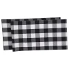 Franklin Black Gingham Table Runner