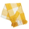 Franklin Yellow Buffalo Check Throw