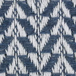 French Blue and White Arrowhead Throw