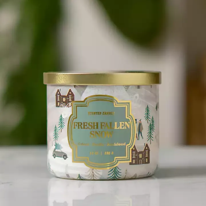 Fresh Fallen Snow Triple Wick Jar Candle