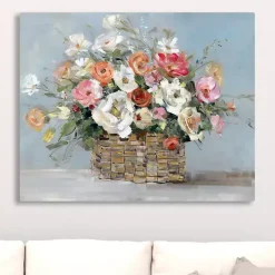 Fresh Flower Market Canvas Art Print