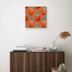 Friendly Jack O Lanterns Canvas Art Print