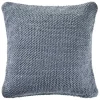 Frost Blue Woven Accent Pillow