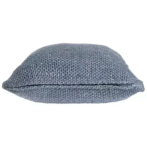 Frost Blue Woven Accent Pillow