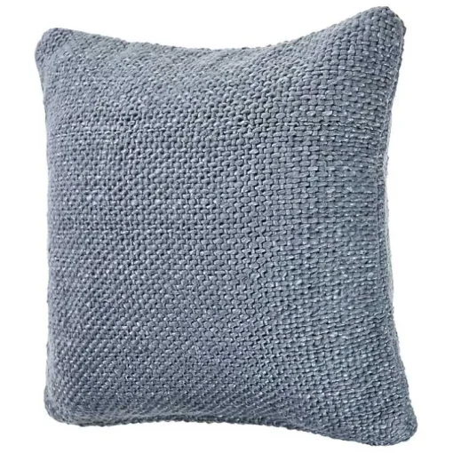 Frost Blue Woven Accent Pillow