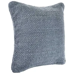 Frost Blue Woven Accent Pillow