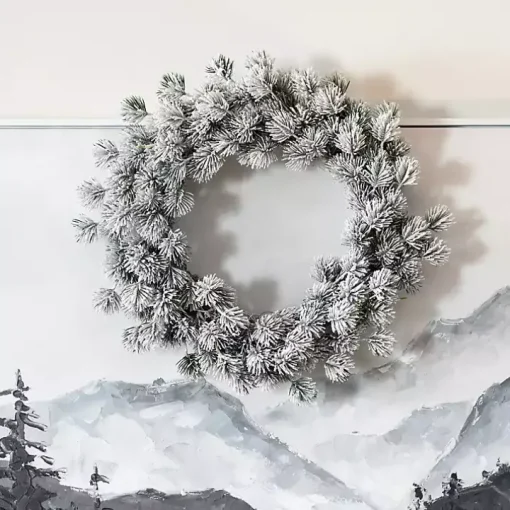 Frosted Pinecone Cluster Christmas Wreath