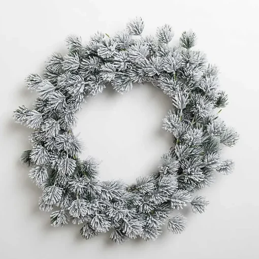 Frosted Pinecone Cluster Christmas Wreath