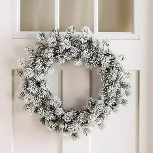 Frosted Pinecone Cluster Christmas Wreath