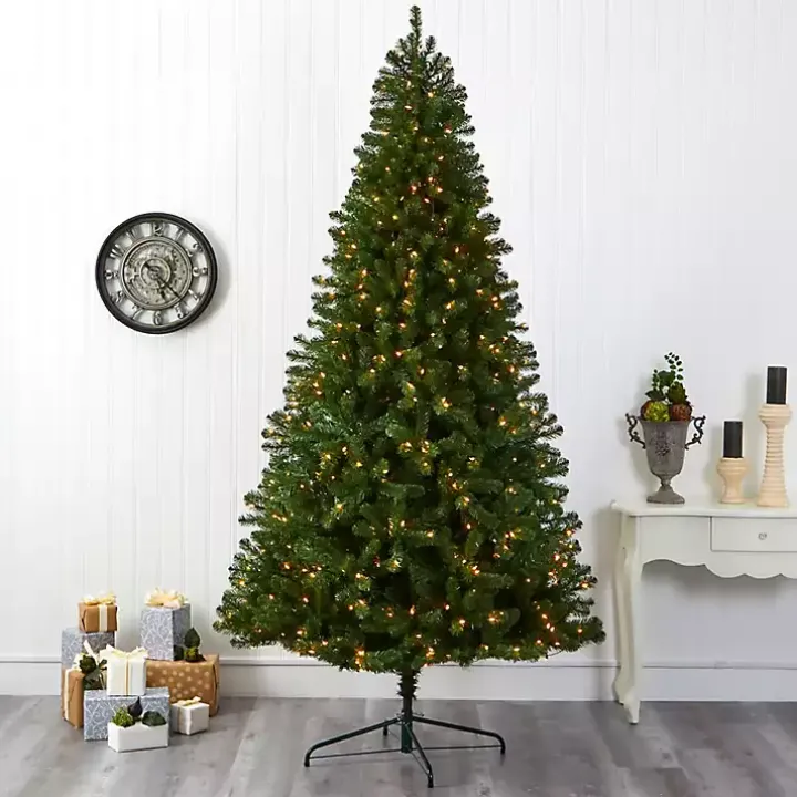 9 ft. Clear Pre-Lit Virginia Fir Christmas Tree