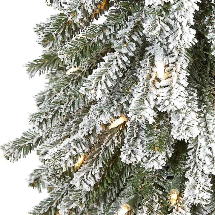 5 ft. Flocked Pre-Lit Grand Alpine Christmas Tree