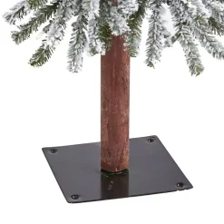 5 ft. Flocked Pre-Lit Grand Alpine Christmas Tree