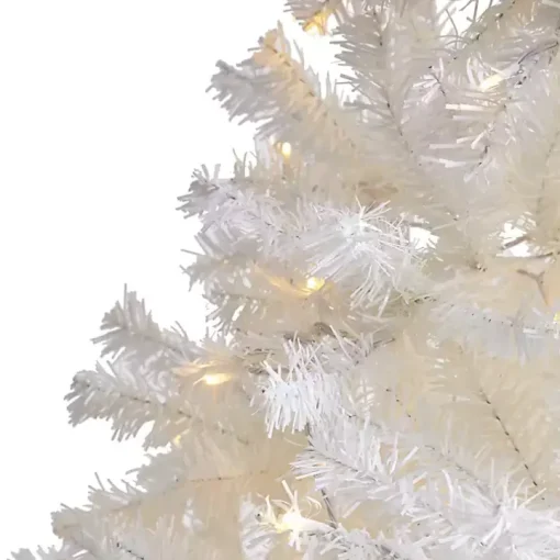 7.5 ft. Pre-Lit LED White Christmas Tree