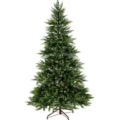 7.5 ft. Pre-Lit Real Feel Fern Christmas Tree