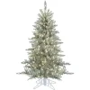 5.5 ft. Pre-Lit Silver Tinsel Christmas Tree