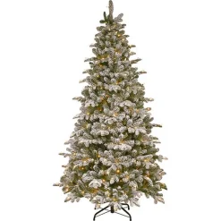 7.5 ft. Pre-Lit Snowy Everest Fir Christmas Tree