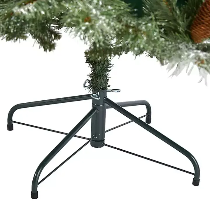 7 ft. Snowy Pine & Pinecones Christmas Tree