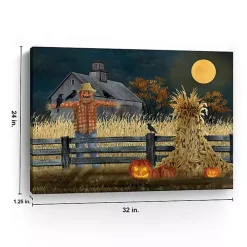 Full Moon Scarecrow Canvas Art Print, 24x32