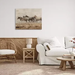 Galloping Horse Herd Canvas Art Print, 40x30 in.