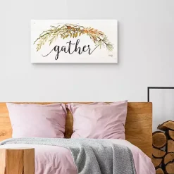 Gather Garland Fall Canvas Art Print